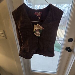 Buffalo David Bitton Chocolate Herringbone Vest